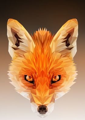 fox low poly