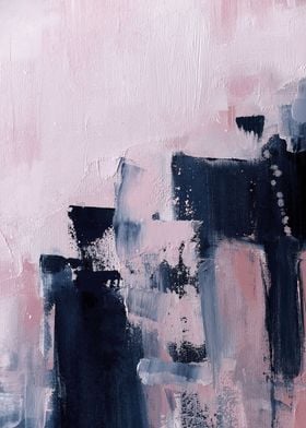 Pink navy abstract