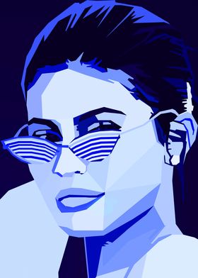 Kylie Jenner  Blue poster