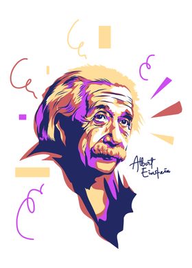 albert einsteint popart