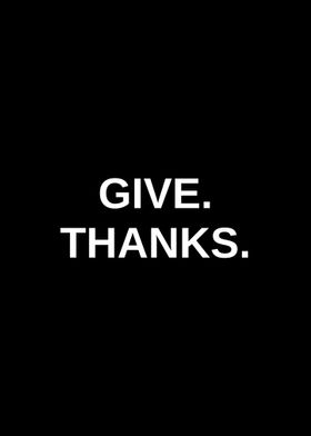 GIVE THANKS BLACK