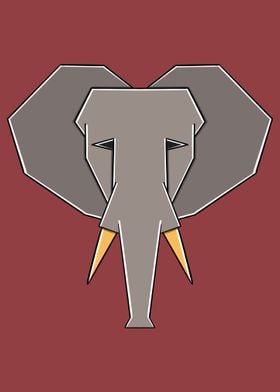 Squared Animal Elephant