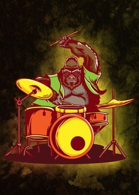 Gorilla Drummer