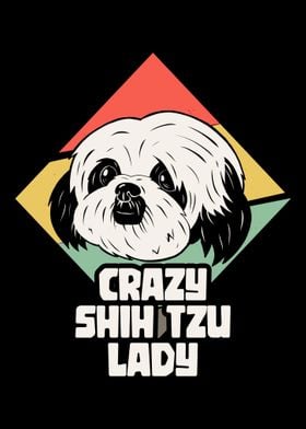 Crazy Shih Tzu Lady Dog