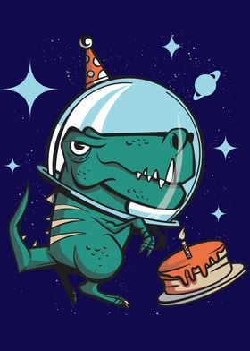 Trex space birthday
