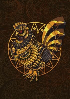 Mandala Rooster