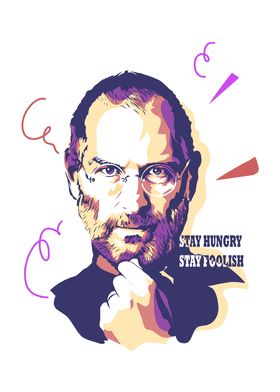 steve jobs pop art