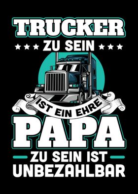 Trucker Papa  Gift Papa