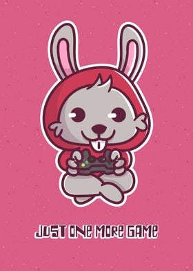 Kawaii Gaming Rabbit