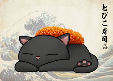 Tobiko Sushi Cat