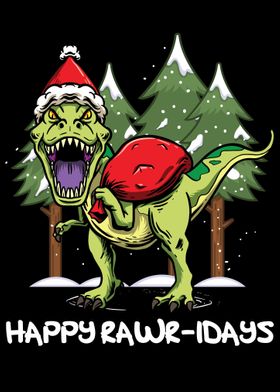 Merry Rawr Days  Dinosaur