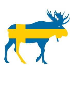 SVERIGE moose Sweden