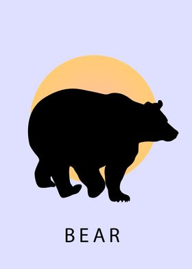 Silhouette of Bear