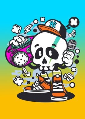 Boombox Skull