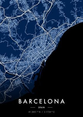 Barcelona City Map