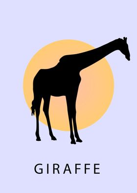 Silhouette of Giraffe