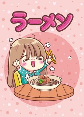 Kawaii Ramen Girl