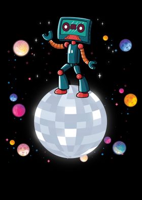 Space Disco Ball 80s 90s