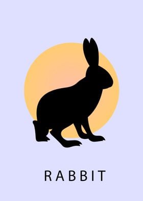 Silhouette of Rabbit