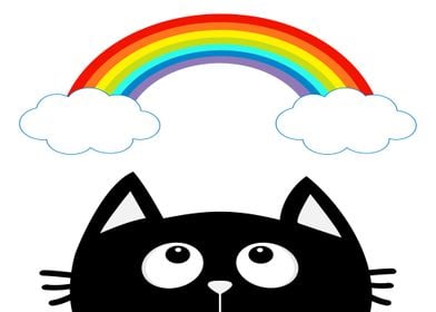 Cat And Rainbow