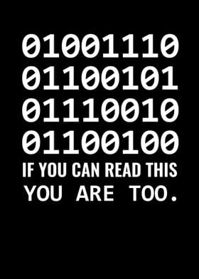 Nerd Computer Binary Code