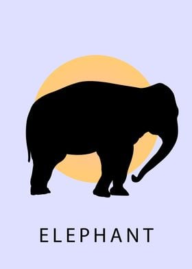 Silhouette of Elephant
