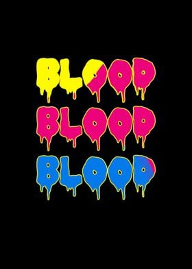 Blood Blut Hallowenn Text