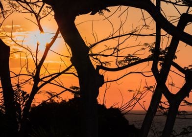 Madagascar coast sunset