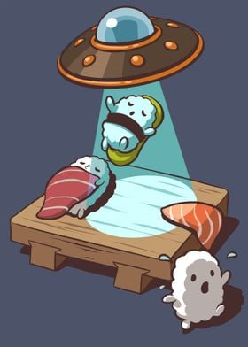 Sushi Alien Abduction