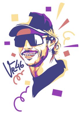 valentino rossi pop art