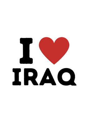 I Love Iraq Simple Heart