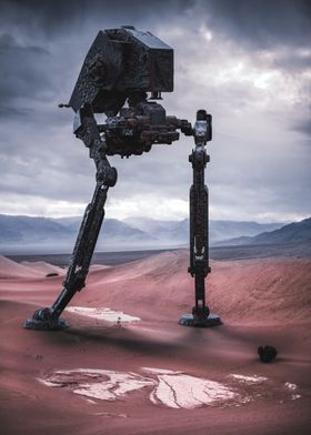 Robot in the desert