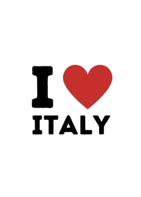 I Love Italy Simple Heart