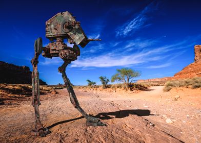 Robot in the desert