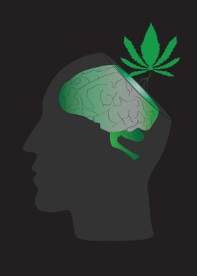 Marijuana inside head