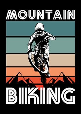 Retro Mountain Biking Gift