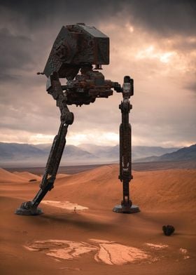 Robot in the desert