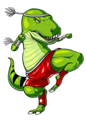 Muay Thai TRex Dinosaur