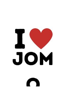 I Love JOMO Simple Heart