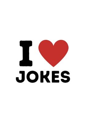 I Love Jokes Simple Heart