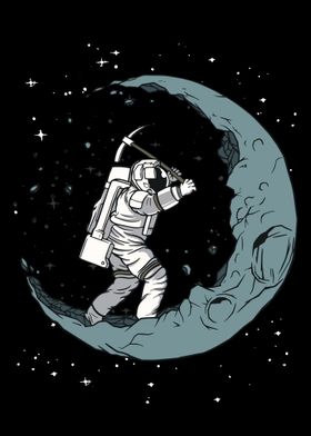 Astronaut Dismantles Moon