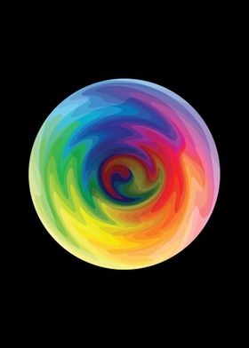 Colorful Rainbow Swirl