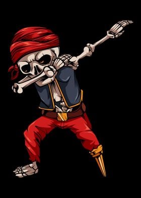 Dabbing Skeleton Pirate Sk