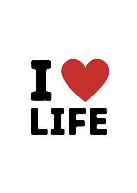 I Love Life Simple Heart