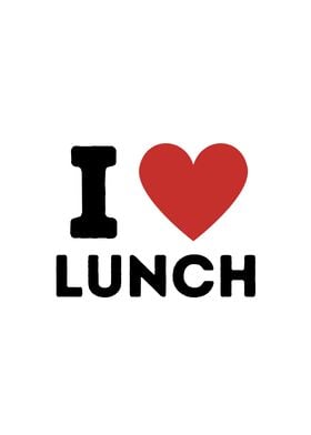 I Love Lunch Simple Heart