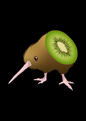 Kiwi Fruit vs Bird