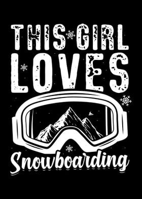 Snowboard Girl Winter Gift