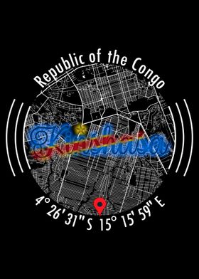 Kinshasa CONGO Map