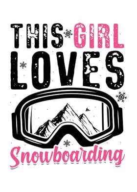 Snowboard Girl Winter Gift