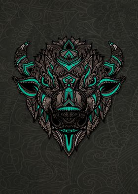 Mandala Bison